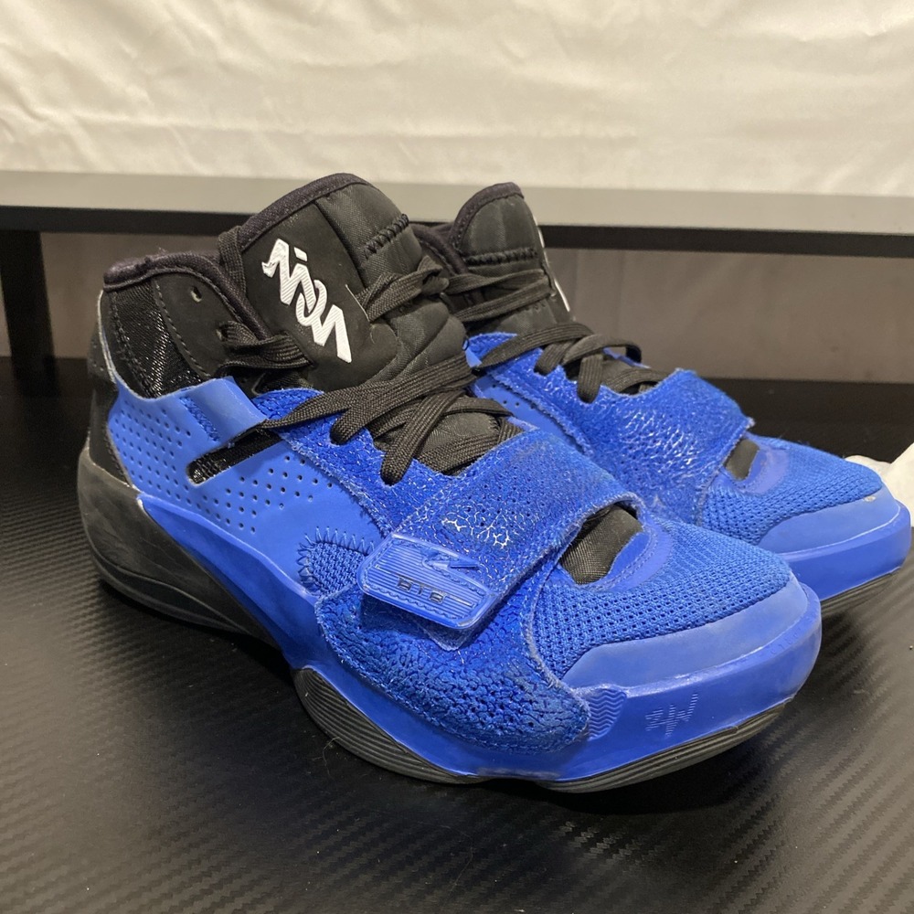 Jordan Zion 2 Hyper Royal Black Blue Kids Basketball Shoes DV0546-410 Size 6Y